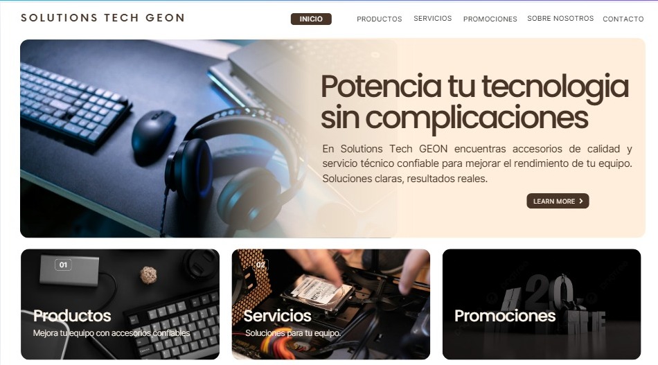Inicio - Solutions Tech GEON